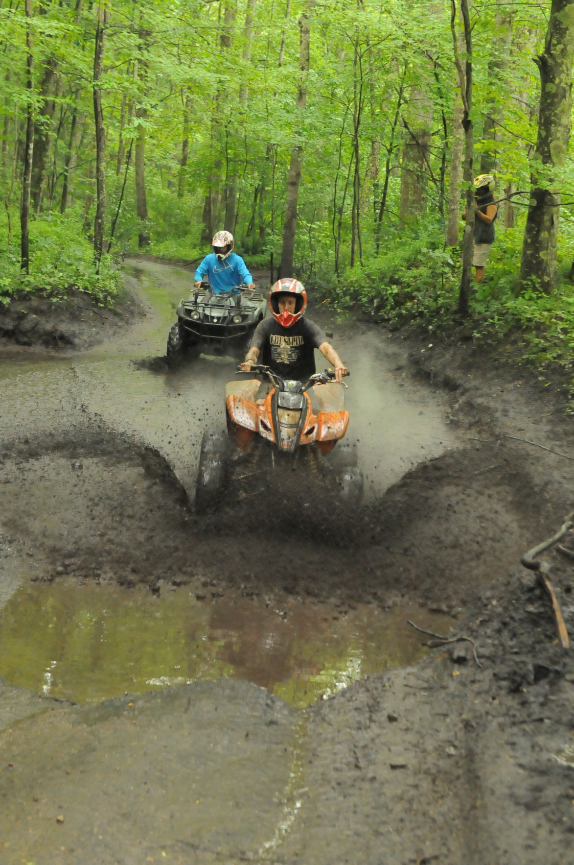 On the trails ...
